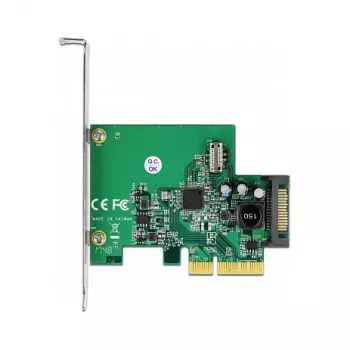 Placa DeLOCK PCI Express x4 para 1 x conector fêmea USB 3.2 Gen 2 Key B de 20 pinos interno