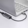 Adaptador USB-C para Gigabit Ethernet Akyga AK-AD-65, RJ45, 15 cm, prateado