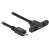 Cabo USB DeLOCK 85245 USB 2.0 0,25 m Micro-USB B preto