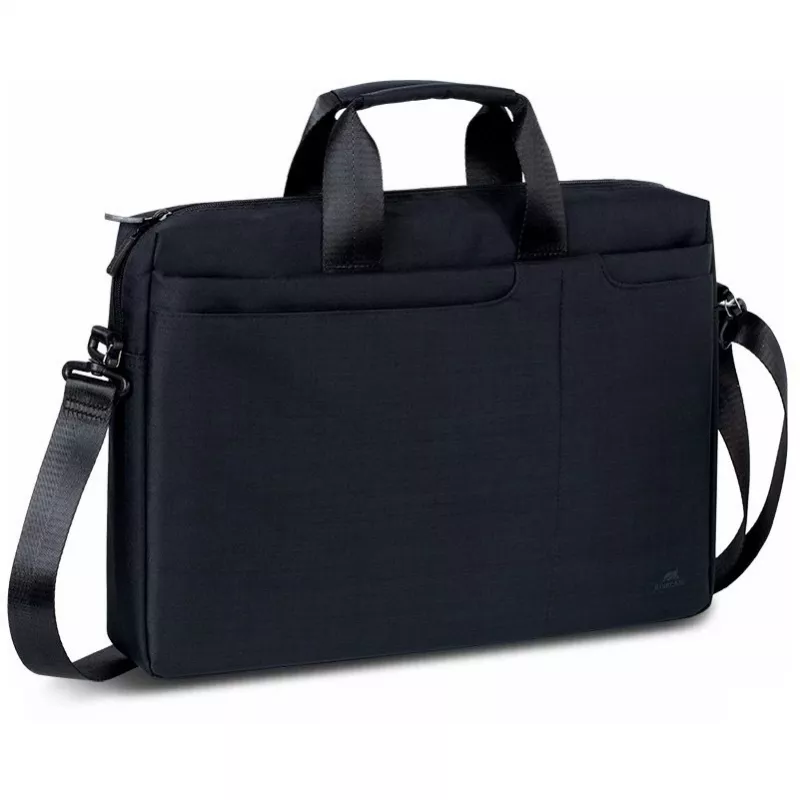 Bolsa de tiracolo Rivacase Biscayne 39,6 cm (15,6 polegadas) Preto