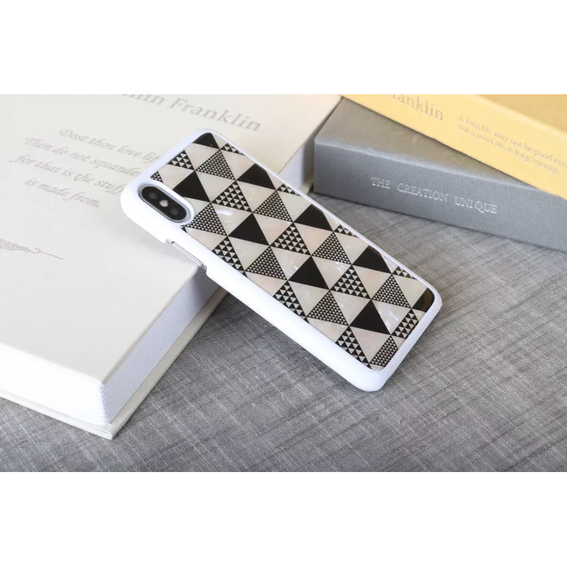 iKins Pyramid capa para iPhone XS/X, branca, K1623H
