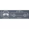Brinquedo de construção Cobi RAM 1500 Police 24608 modelo 2-em-1, conjunto de blocos, transformável