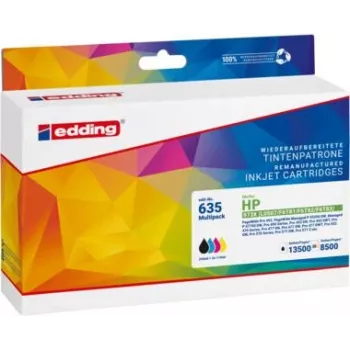 edding cartuchos de tinta EDD-635 preto, ciano, magenta, amarelo compatíveis com HP 973X L0S07AE, F6T8