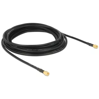 Cabo coaxial DeLOCK 88891 LMR195 5m preto