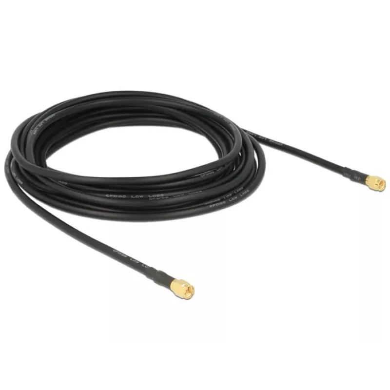 Cabo coaxial DeLOCK 88891 LMR195 5m preto