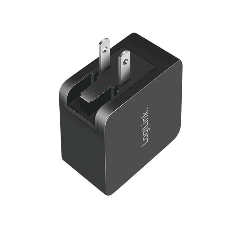 Carregador móvel LogiLink PA0302 universal preto carregamento rápido AC