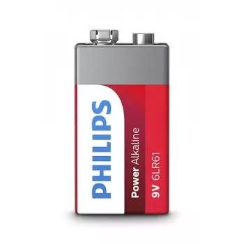 Pilha descartável Philips Power Alkaline Battery 6LR61P1B/10