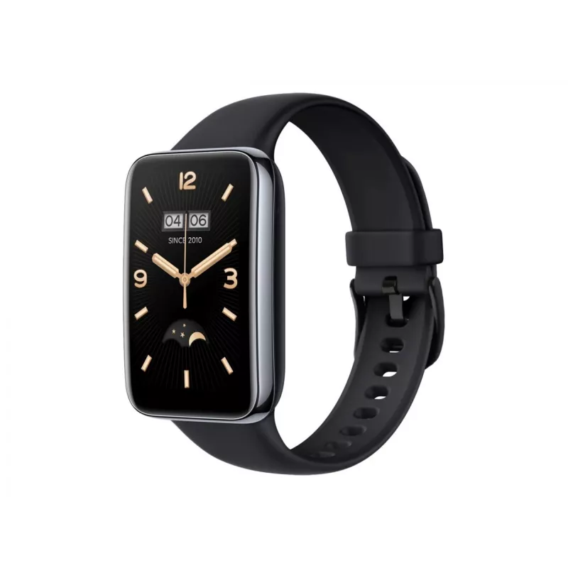 Pulseira de silicone FIXED para Xiaomi Mi Smart Band 7 Pro – Preto, ajustável, resistente à água