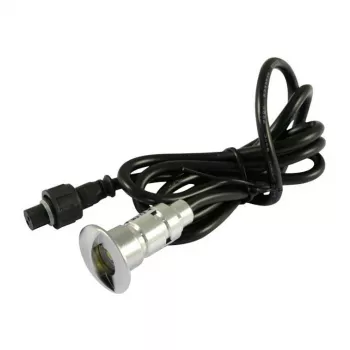 Synergy 21 S21-LED-L00024 Adequado para interior/exterior para interior foco de encastrar 0,6 W preto - prateado ponto de luz
