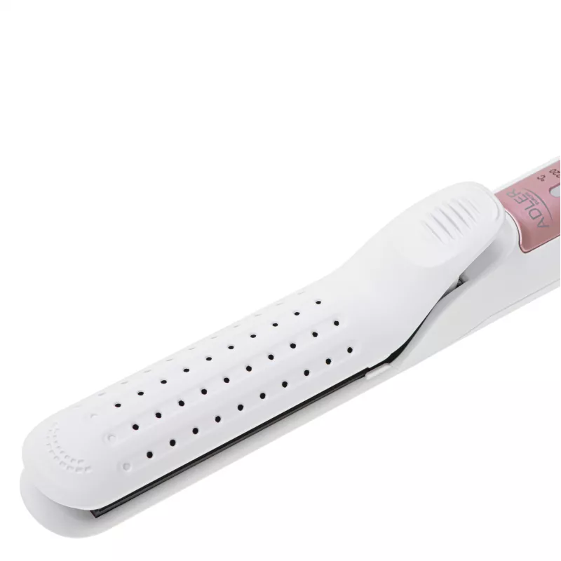 Prancha de cabelo Adler AD 2326 com aquecimento cerâmico, regulável 140–220 °C, 120 W, branco