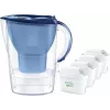 Jarra filtrante de água BRITA Marella XL, filtro de mesa com cartuchos MAXTRA, depósito de 3,5 l, capacidade de filtração de 2 l, azul