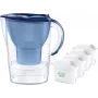 Jarra filtrante de água BRITA Marella XL, filtro de mesa com cartuchos MAXTRA, depósito de 3,5 l, capacidade de filtração de 2 l, azul