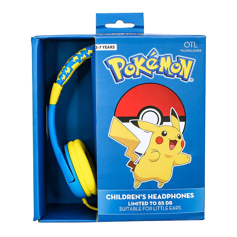 Auscultadores com fio para criança OTL Pokémon Pikachu (azul-amarelo)
