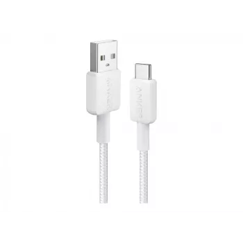 Cabo USB-A para USB-C Anker A81H5G21 — 0,9 m, branco