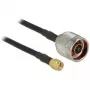 Cabo coaxial CFD200 DeLOCK 89419 7,5 m SMA preto