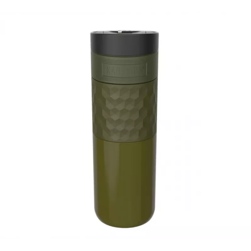 Caneca térmica Kambukka Etna Grip 500 ml, aço inoxidável a vácuo, à prova de fugas, verde, 7,1 cm de diâmetro