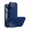 Capa de proteção magnética Nillkin LensWing para Apple iPhone 16 Pro Max — azul, compatível com MagSafe, rebordo elevado da câmara