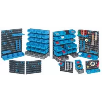 Conjunto de suporte para ferramentas allit StorePlus P 139,70 cm (55 polegadas) com caixas transparentes