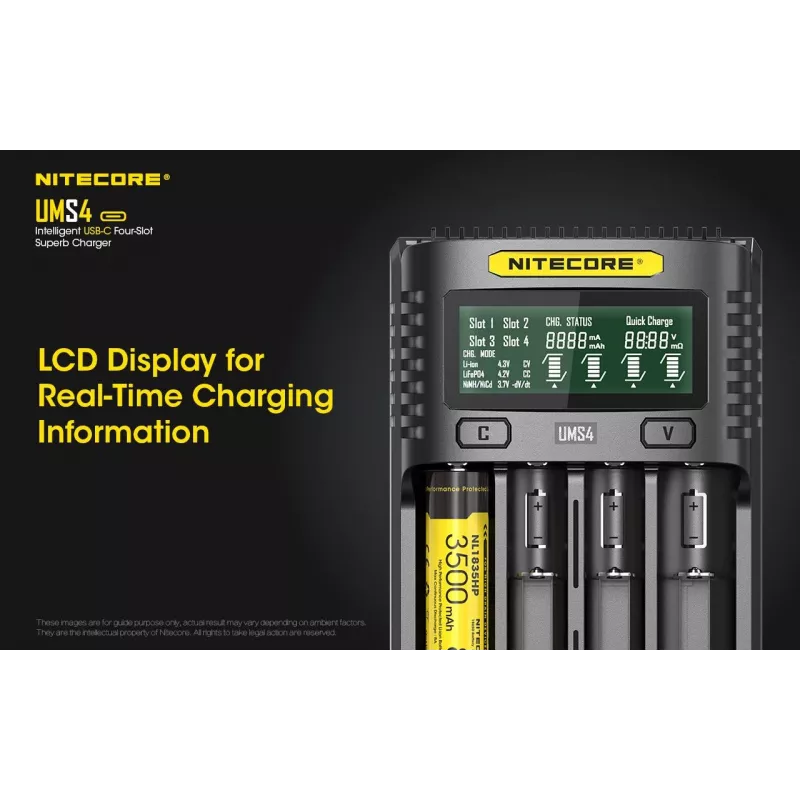 Carregador Nitecore UMS4