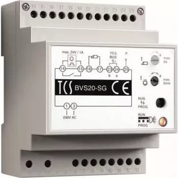 TCS BVS20-SG - fonte de alimentação - cinzento - branco - plástico - 0 - 40 °C - CE - 72 mm