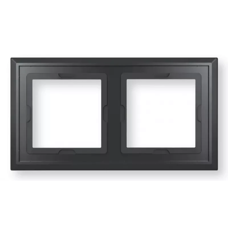 eQ-3 Homematic IP Moldura de vidro dupla, preto (162149A1)