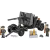 Conjunto de construção Cobi canhão antiaéreo de 8,8 cm com atrelado – 360 peças