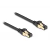 Cabo de rede DeLOCK RJ45 Cat.6A ficha para ficha S/FTP 0,3 m preto