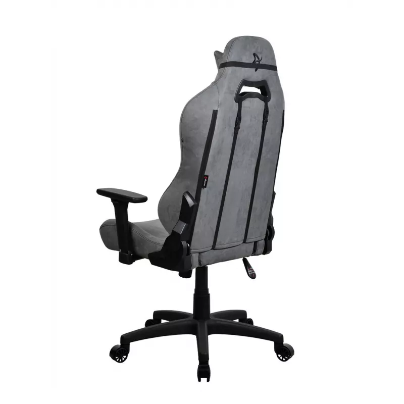 Cadeira gaming Arozzi Torretta SuperSoft antracite – design ergonómico, braços ajustáveis, encosto reclinável
