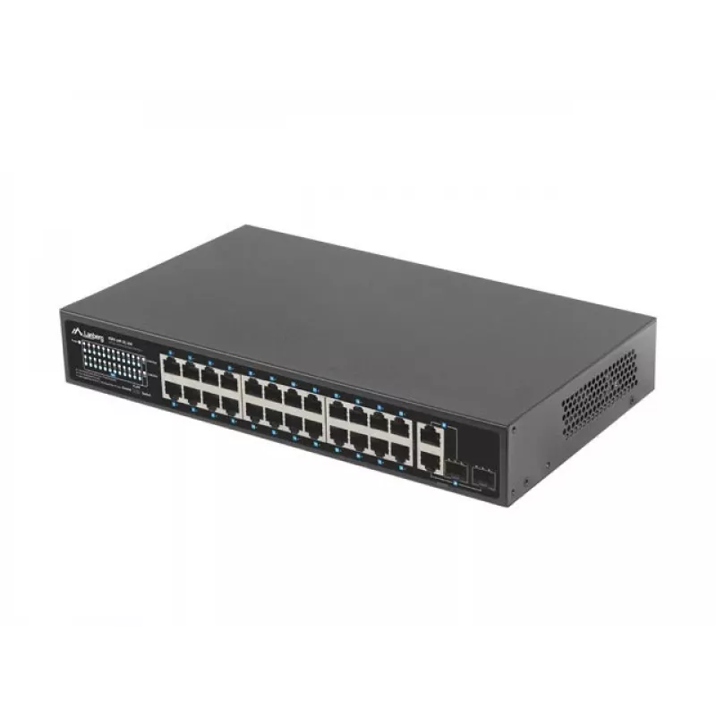 Switch de rede Lanberg RSFE-24P-2C-250 Unmanaged Gigabit Ethernet (10/100/1000)