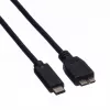 ROLINE - Cabo USB - Micro-USB 3.0 Type-B (M) para USB Type-C (M) - 1 m - preto (11.02.9006)