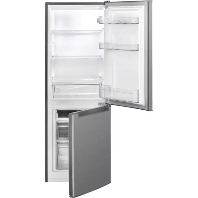 Bomann KG 7359 frigorífico combinado, frigorífico 121 l + congelador 52 l, classe energética C, aço inoxidável
