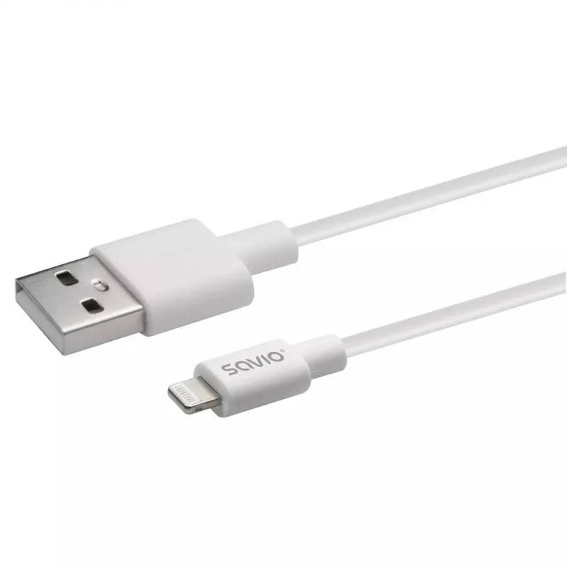 Cabo USB Savio Cl-193 USB 2.0 2 m USB A USB C/Lightning Branco