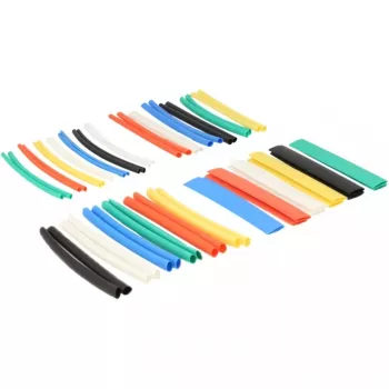DeLOCK 86279 conjunto de tubos termorretráteis, 50 peças, 10 cm, multicolor