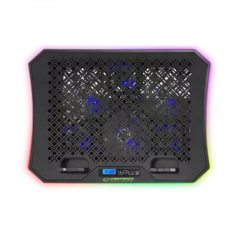 Base de arrefecimento para portátil Esperanza GALERNE 48,3 cm (19 polegadas) 2100 rpm preta