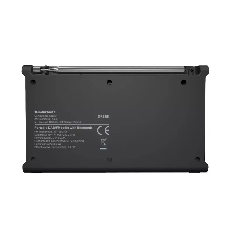 Rádio portátil Blaupunkt DR3BK preto