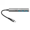 Hub USB slim de 4 portas Goobay USB-C para/USB-A 5 Gbit/s - -Plug> 1x (76562)