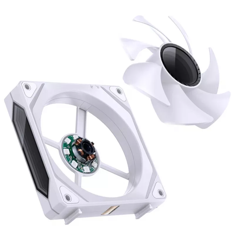 Ventoinha Jonsbo ZL-120W PWM ARGB 120mm Branco — 120 mm, PWM, ARGB