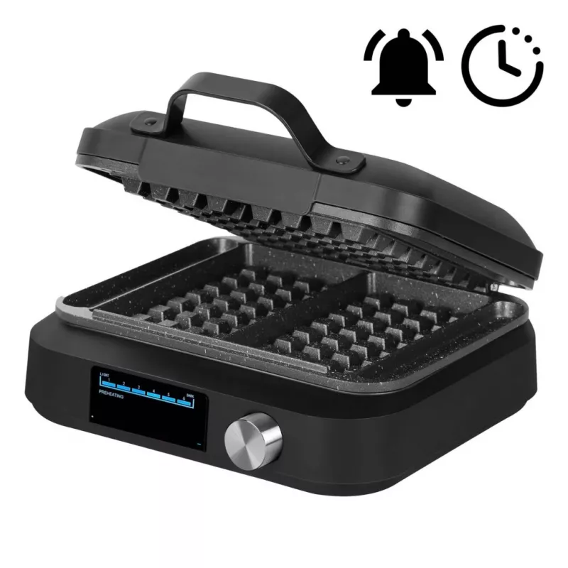 Máquina de waffles Lovio LVWF002BK 1500W preta