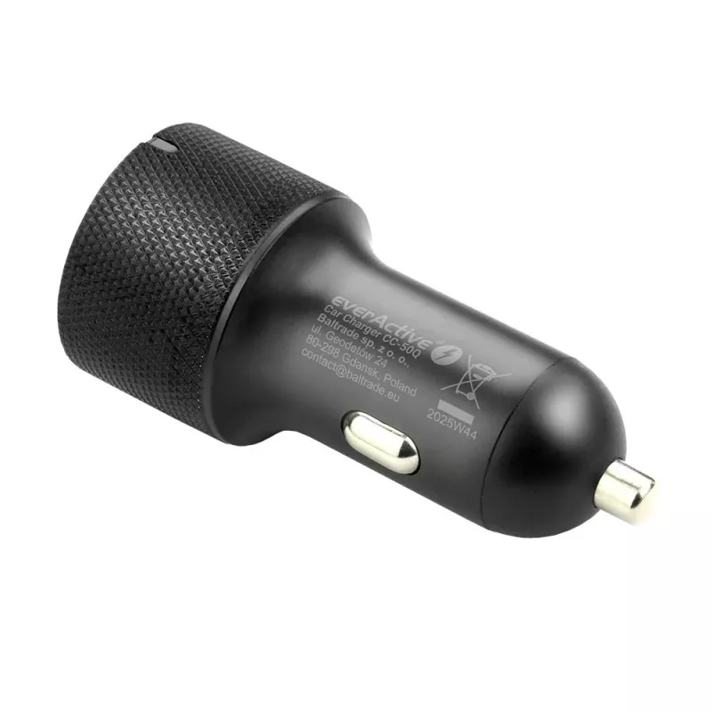 Carregador de automóvel everActive CC-50Q QC3.0 75W com suporte Quick Charge 3.0 e portas USB