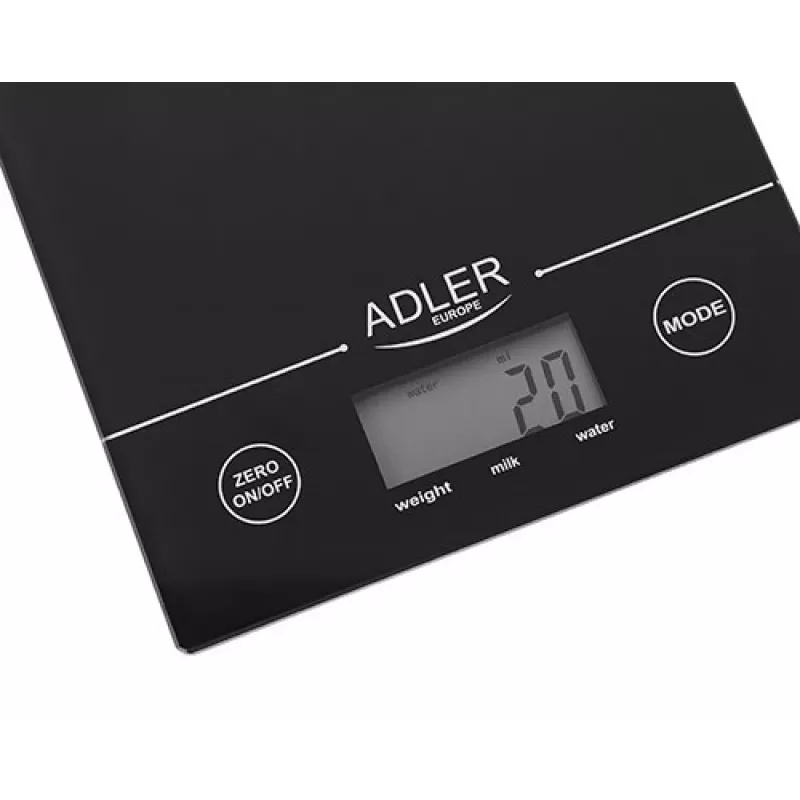 Adler AD 3138 b Balança de cozinha mecânica Preto Tampo Retangular