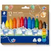 Lápis de cera Staedtler Noris Jumbo — 12 cores, não tóxico, tamanho jumbo