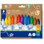 Lápis de cera Staedtler Noris Jumbo — 12 cores, não tóxico, tamanho jumbo