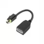 Adaptador de cabo de vídeo Lenovo 4X90Q93975 Mini DisplayPort DisplayPort preto