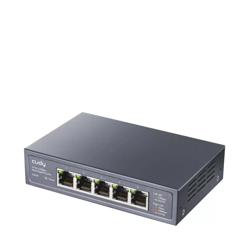 Switch de rede não gerido Cudy HS105 — 5 portas, 100/1000/2500 Mbit/s