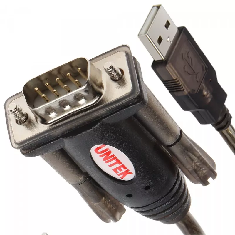 Cabo série UNITEK Y-105 Preto 1,5 m USB Type-A DB-9