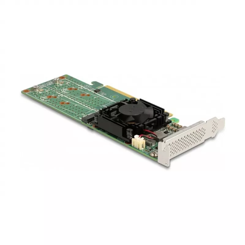 DeLOCK placa PCI Express x16 para 4 x NVMe M.2 Key M internos – formato low-profile