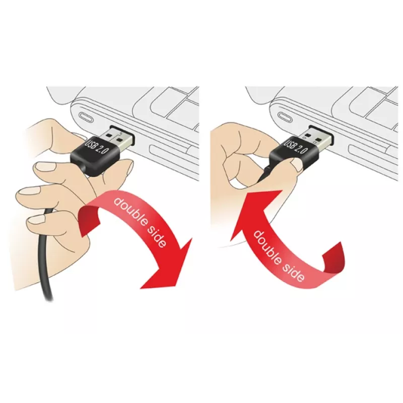 Cabo USB DeLOCK 2 m USB 2.0 A - B m/m