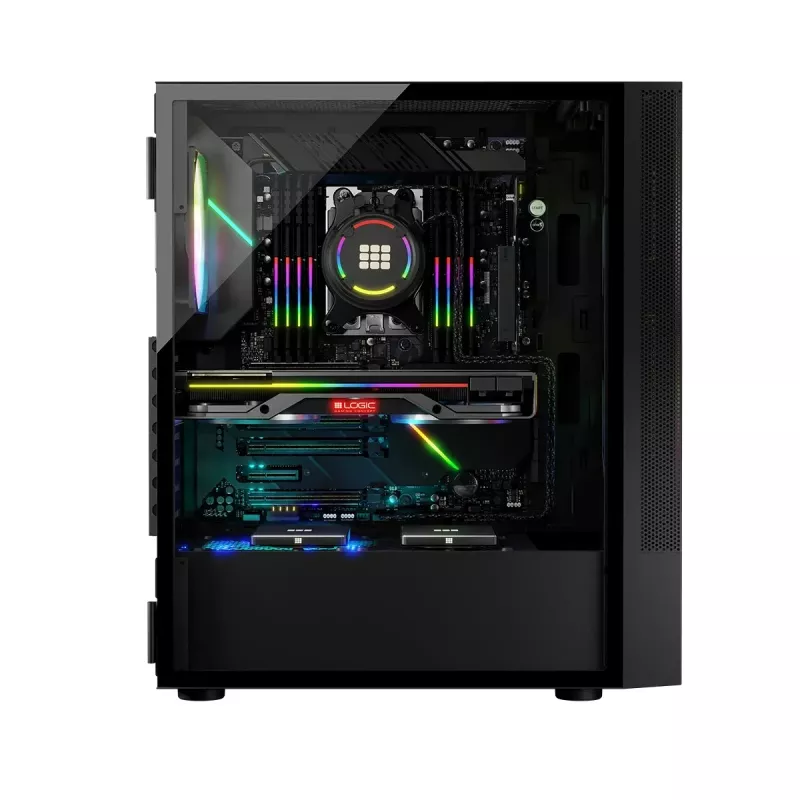 Caixa Logic ARYA ARGB MINIDI USB 3.0 preta