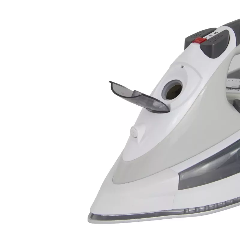 Esperanza CHINO EHI009 ferro a vapor 2400 W, base de cerâmica, depósito de 0,3 l, engomar a vapor e a seco, 220–240 V, 50–60 Hz, cabo de 1,5 m, branco