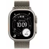 Smartwatch Apple Watch Ultra 3 GPS + Cellular 49 mm caixa de titânio natural com bracelete Milanesa de titânio natural — 64 GB, OLED, 422×514, resistente à água até 100 m, grande